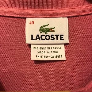 Lacoste Tops - Lacoste long sleeve polo Lacoste Tops - Lacoste long sleeve polo